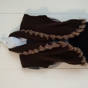 Cache women's green sweater vest size Small